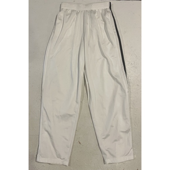 Vintage Nike Baggy Track Sweatpants Size Large Y2K Basketball Side Zip Athletic - Picture 1 of 11